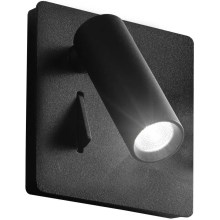 Ideal Lux - LED Stenski reflektor LITE LED/3W/230V črna