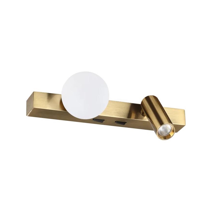 Ideal Lux - LED stensko svetilo BINOMIO 2xLED/3W/230V CRI 90 medenina
