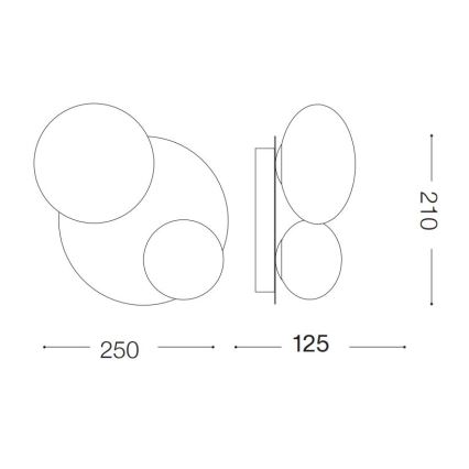 Ideal Lux - LED stensko svetilo NINFEA 2xG9/3W/230V belo