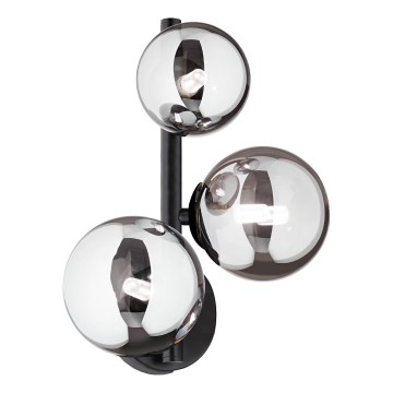 Ideal Lux - LED stensko svetilo PERLAGE 3xG9/3W/230V črna/dimno črna