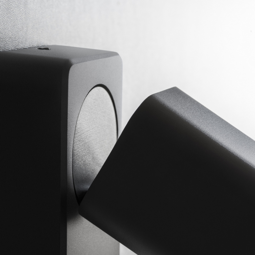 Ideal Lux - LED stensko točkovno svetilo RUDY 1xGU10/7W/230V CRI 90 črna