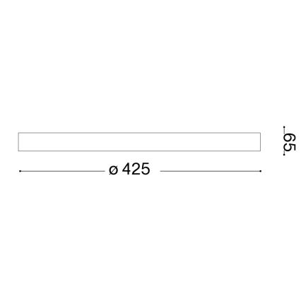 Ideal Lux - LED Stropna svetilka GEMINI LED/23W/230V pr. 42,5 cm CRI 90 zlata