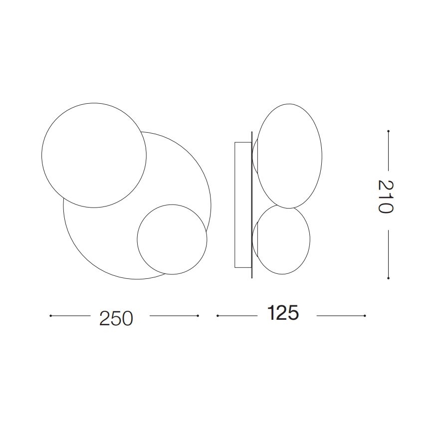 Ideal Lux - LED Stropna svetilka NINFEA 2xG9/3W/230V bela