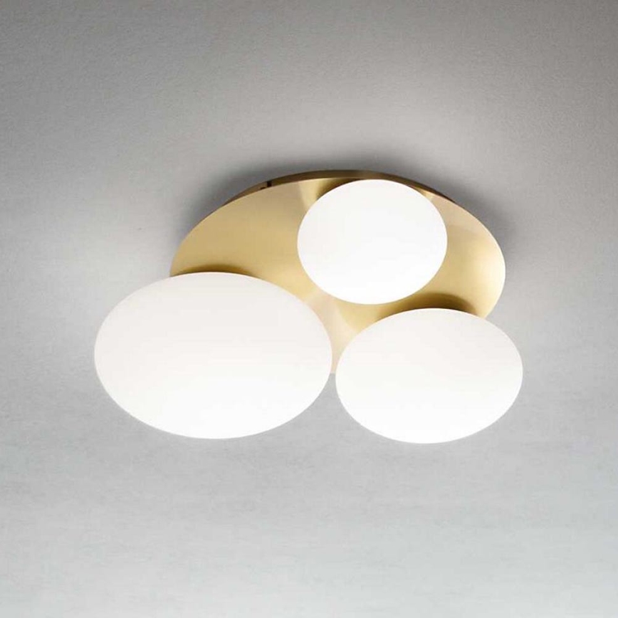 Ideal Lux - LED Stropna svetilka NINFEA 3xGX53/9W/230V zlata