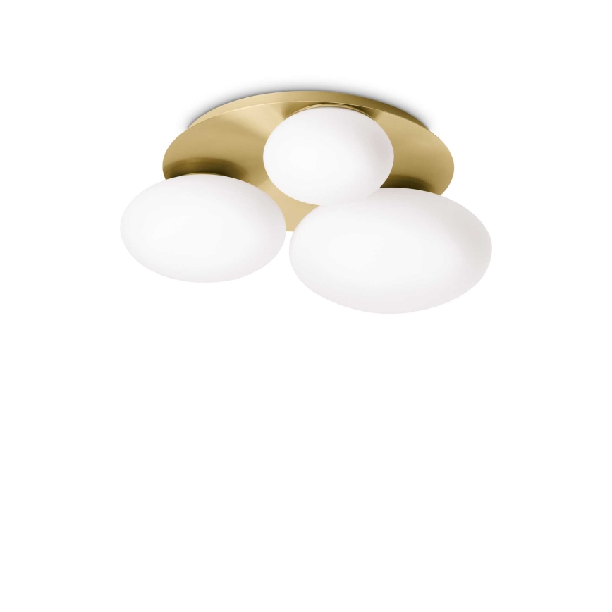 Ideal Lux - LED Stropna svetilka NINFEA 3xGX53/9W/230V zlata