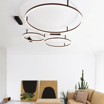 Ideal Lux - LED Stropna svetilka ORACLE SLIM LED/29W/230V 2700K pr. 50 cm črna