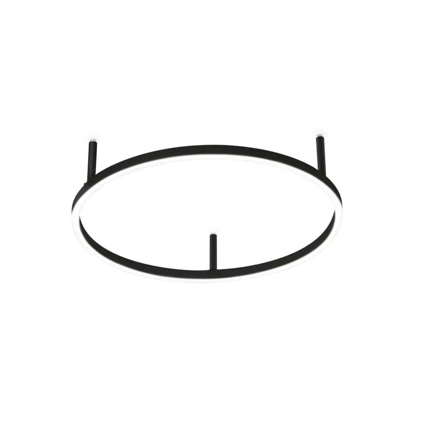 Ideal Lux - LED stropna svetilka ORACLE SLIM LED/29W/230V 3000K CRI 90 Ø 50 cm črna