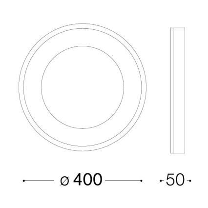 Ideal Lux - LED stropna svetilka PLANET LED/20W/230V CRI 90 premer 40 cm bela