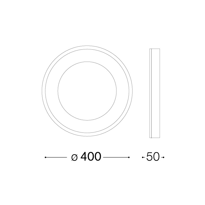 Ideal Lux - LED stropna svetilka PLANET LED/20W/230V CRI 90 premer 40 cm bela