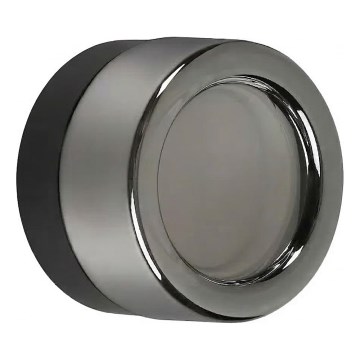 Ideal Lux - LED stropna svetilka za kopalnico LOLLY 1xGX53/9W/230V premer 10,5 cm črna/dimljena črna