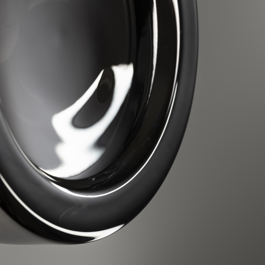 Ideal Lux - LED stropna svetilka za kopalnico LOLLY 1xGX53/9W/230V premer 10,5 cm črna/dimljena črna