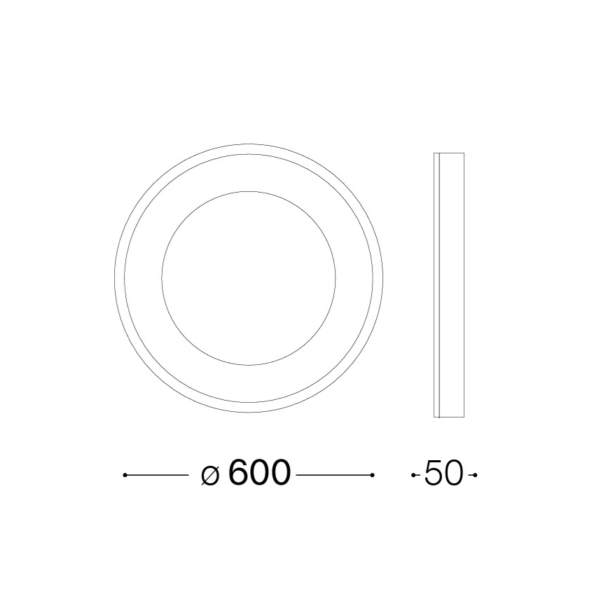 Ideal Lux - LED stropno svetilo PLANET LED/29W/230V CRI 90 premer 60 cm bela