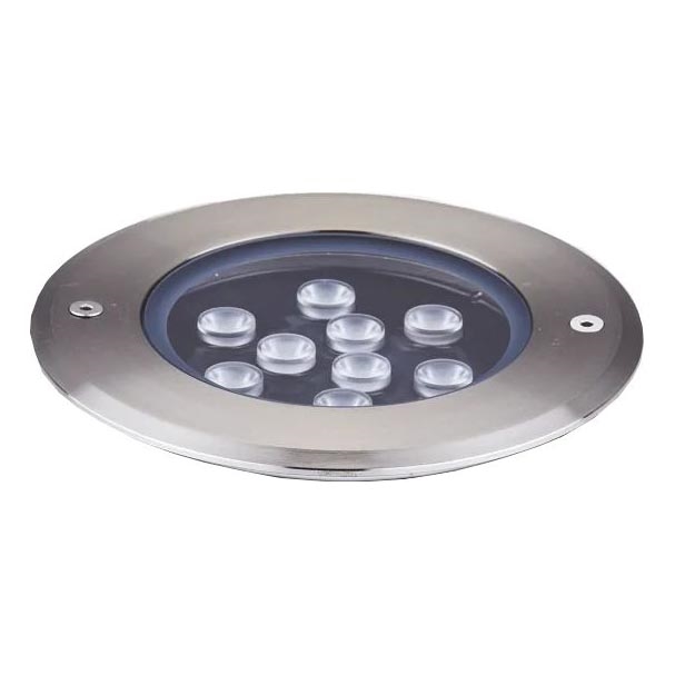 Ideal Lux - LED Svetilka za dovozno pot FLOOR LED/12W/230V pr. 14 cm CRI 90 IP67 sijajni krom