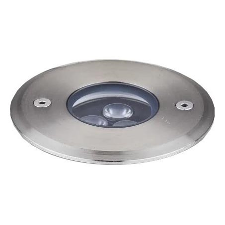Ideal Lux - LED Svetilka za dovozno pot FLOOR LED/3W/230V pr. 9 cm CRI 90 IP67 sijajni krom