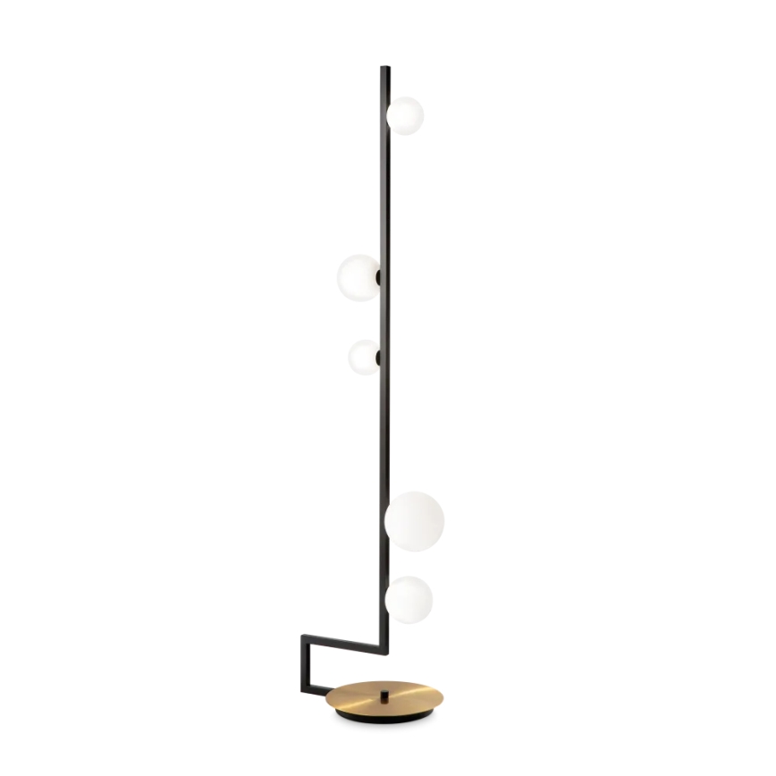 Ideal Lux - LED Talna svetilka BIRDS 5xG9/3W/230V črna/zlata