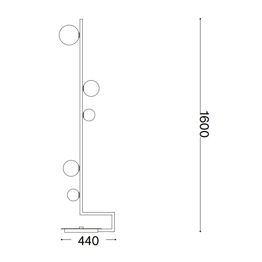Ideal Lux - LED Talna svetilka BIRDS 5xG9/3W/230V črna/zlata