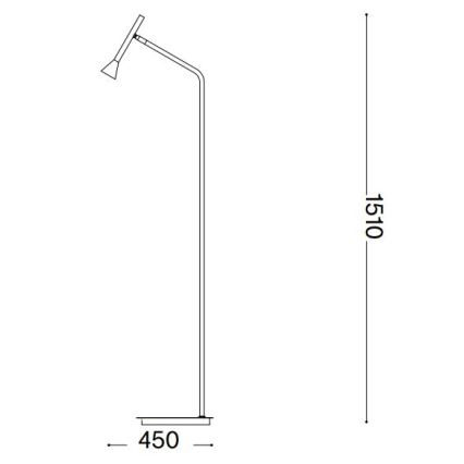 Ideal Lux - LED Talna svetilka DIESIS LED/4,5W/230V CRI 95 črna