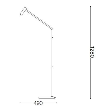 Ideal Lux - LED Talna svetilka EASY LED/3,5W/230V CRI 90 črna