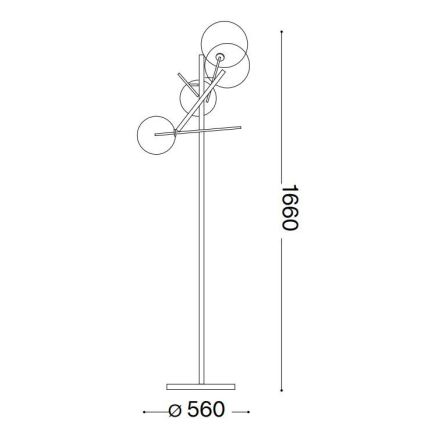 Ideal Lux - LED Talna svetilka EQUINOXE 4xG4/2W/230V sijajni krom/prozorna
