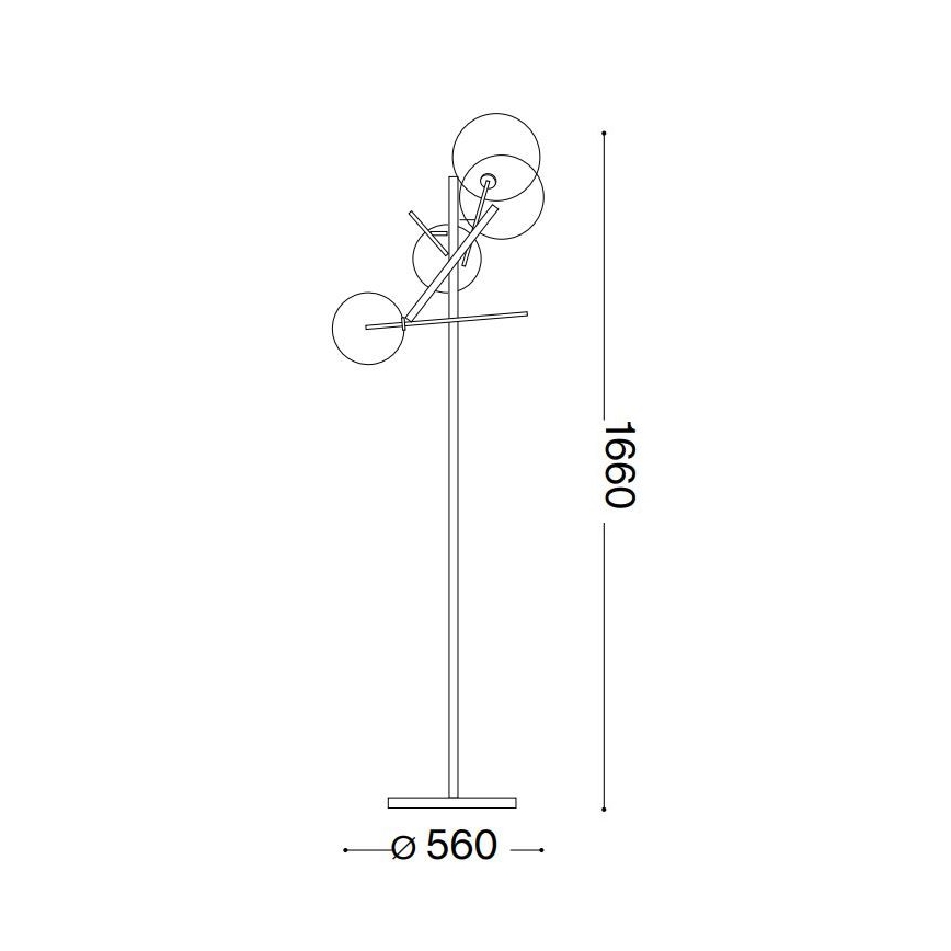 Ideal Lux - LED Talna svetilka EQUINOXE 4xG4/2W/230V sijajni krom/prozorna