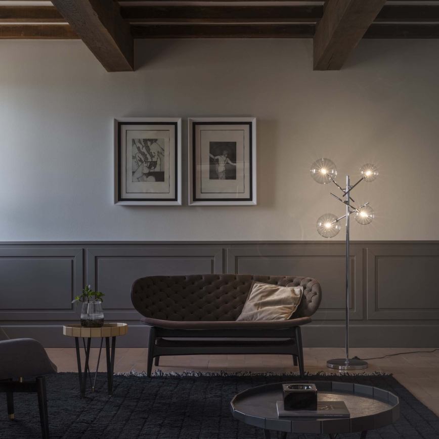 Ideal Lux - LED Talna svetilka EQUINOXE 4xG4/2W/230V sijajni krom/prozorna