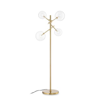 Ideal Lux - LED Talna svetilka EQUINOXE 4xG4/2W/230V medenina/prozorna