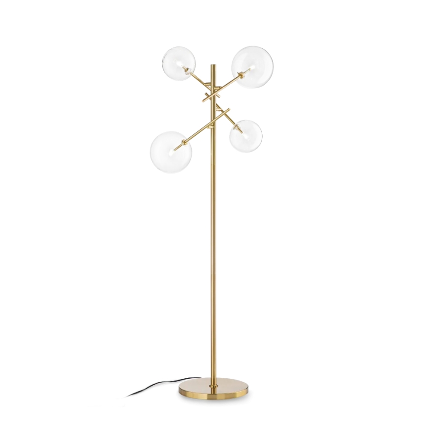 Ideal Lux - LED Talna svetilka EQUINOXE 4xG4/2W/230V medenina/prozorna