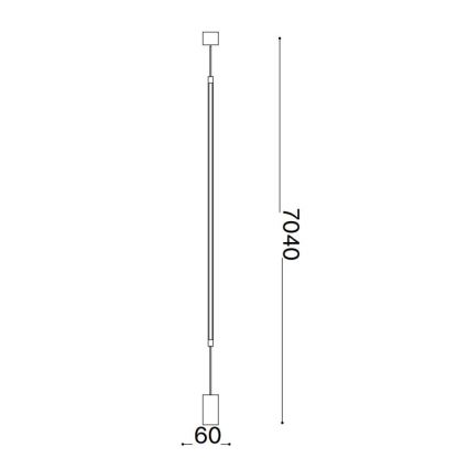 Ideal Lux - LED Talna svetilka FILO LED/14W/230V 3000K CRI 90 črna