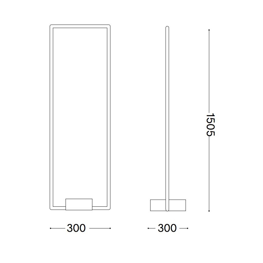 Ideal Lux - LED Talna svetilka FRAME LED/30W/230V črna