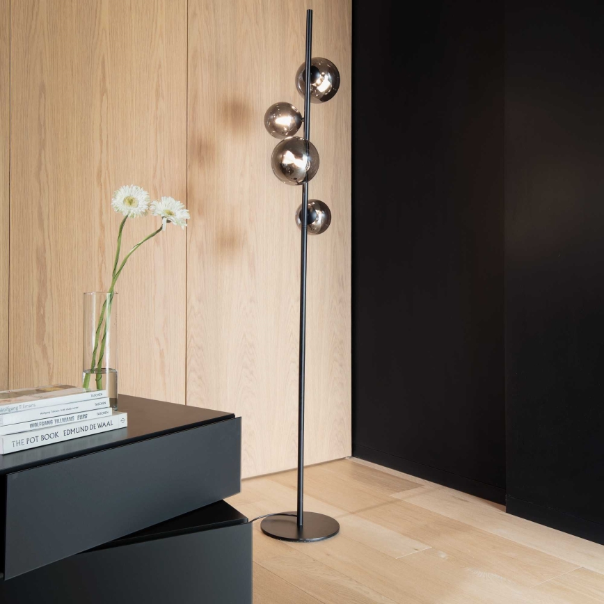 Ideal Lux - LED Talna svetilka PERLAGE 4xG9/3W/230V črna/dimna