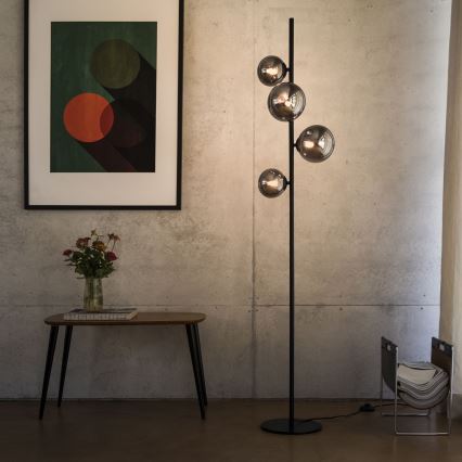 Ideal Lux - LED Talna svetilka PERLAGE 4xG9/3W/230V črna/dimna