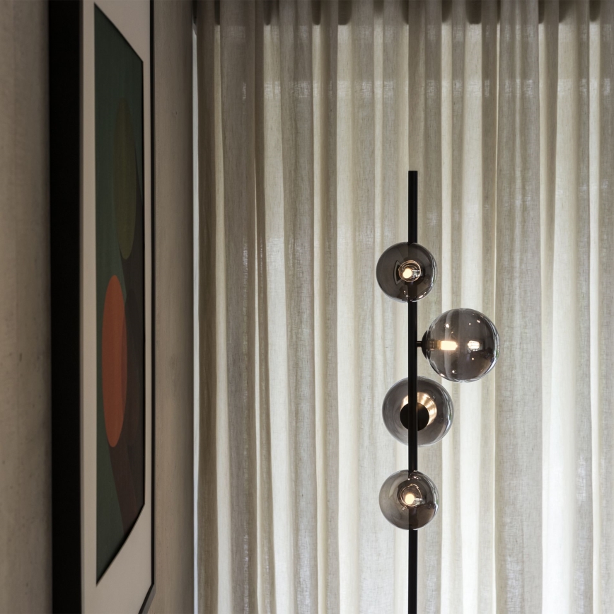 Ideal Lux - LED Talna svetilka PERLAGE 4xG9/3W/230V črna/dimna