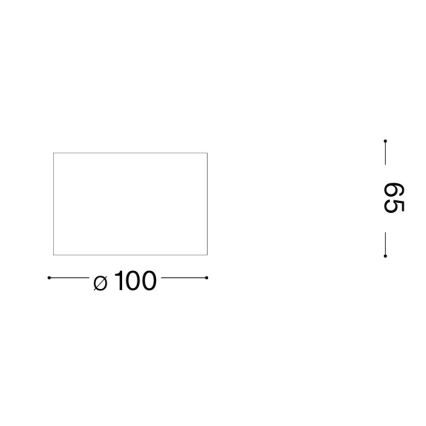Ideal Lux - LED točkovno svetilo SPIKE 1xGX53/9W/230V Ø 10 cm, sijajni krom