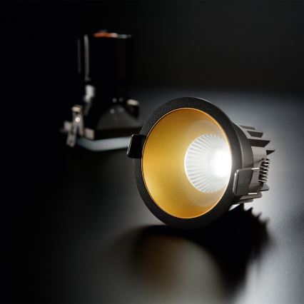 Ideal Lux - LED vgradna stropna svetilka GAME TRIM LED/11W/230V 3000K CRI 90 premer 8,5 cm IP40 zlata/črna