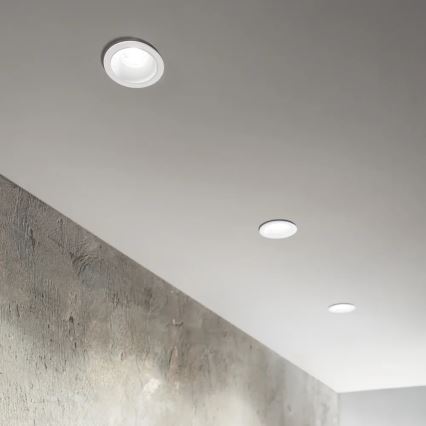 Ideal Lux - LED vgradna stropna svetilka GAME TRIM LED/11W/230V 3000K CRI 90 premer 8,5 cm IP40 bela