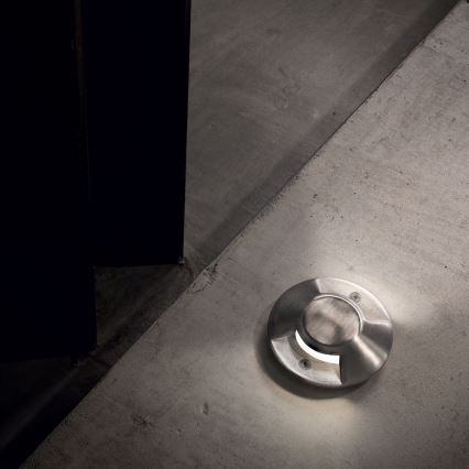 Ideal Lux - LED vgradno talno svetilo ROCKET LED/3W/230V CRI 90 IK08 IP67 mat krom
