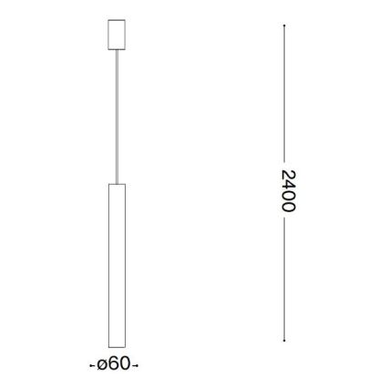 Ideal Lux - LED Viseča svetilka 1xGU10/7W/230V CRI90