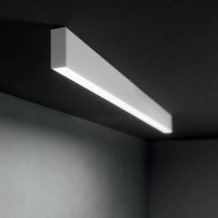 Ideal Lux - LED viseči lestenec na jeklenem kablu LINUS LED/32W/230V 3000K CRI 90 120 cm bela