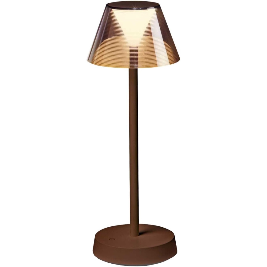 Ideal Lux - LED zatemnitvena dotikavna svetilka LOLITA LED/2,8W/5V 2200 mAh IP54 rjava