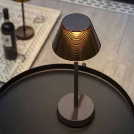 Ideal Lux - LED zatemnitvena dotikavna svetilka LOLITA LED/2,8W/5V 2200 mAh IP54 rjava