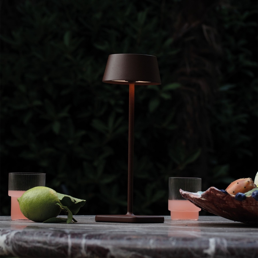Ideal Lux - LED Zatemnitvena na dotik zunanja svetilka PURE LED/1,5W/3,7V 2200 mAh CRI 90 IP54 rjava