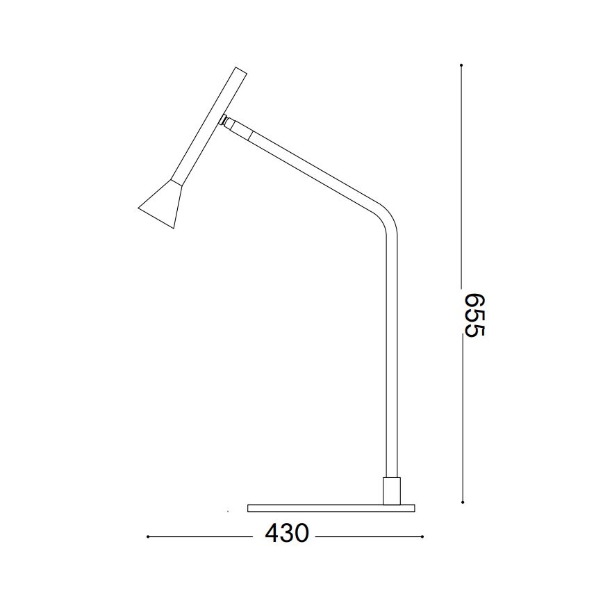 Ideal Lux - LED Zatemnitvena namizna svetilka na dotik DIESIS LED/6,5W/230V CRI 90 črna