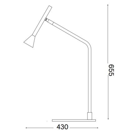 Ideal Lux - LED Zatemnitvena namizna svetilka na dotik DIESIS LED/6,5W/230V CRI 90 zlata