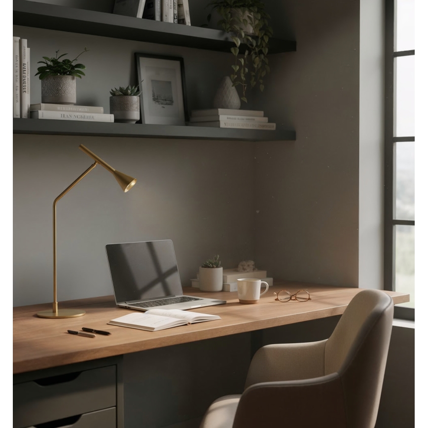 Ideal Lux - LED Zatemnitvena namizna svetilka na dotik DIESIS LED/6,5W/230V CRI 90 zlata