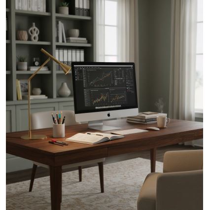 Ideal Lux - LED Zatemnitvena namizna svetilka na dotik DIESIS LED/6,5W/230V CRI 90 zlata