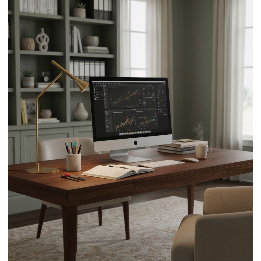 Ideal Lux - LED Zatemnitvena namizna svetilka na dotik DIESIS LED/6,5W/230V CRI 90 zlata