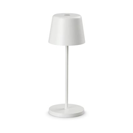 Ideal Lux - LED Zatemnitvena zunanja namizna svetilka na dotik CUTE LED/2,5W/3,7V USB 2200-2700K IP65 bela