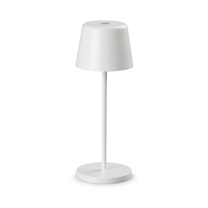 Ideal Lux - LED Zatemnitvena zunanja namizna svetilka na dotik CUTE LED/2,5W/3,7V USB 2200-2700K IP65 bela