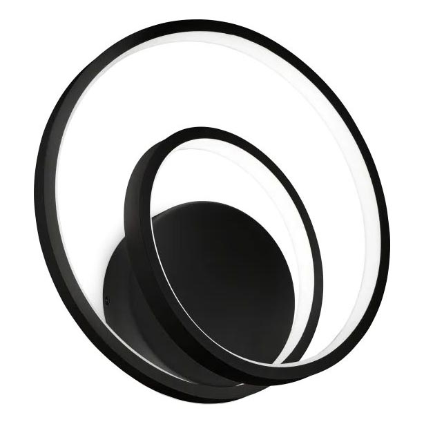 Ideal Lux - LED Zatemnitvena stenska svetilka OZ LED/28W/230V CRI 90 črna