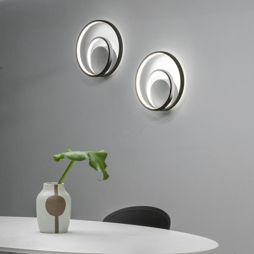 Ideal Lux - LED Zatemnitvena stenska svetilka OZ LED/28W/230V CRI 90 črna